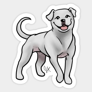 American Bulldog - White Sticker